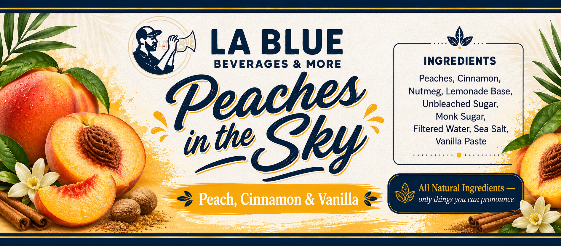 Peaches in the Sky label artwork